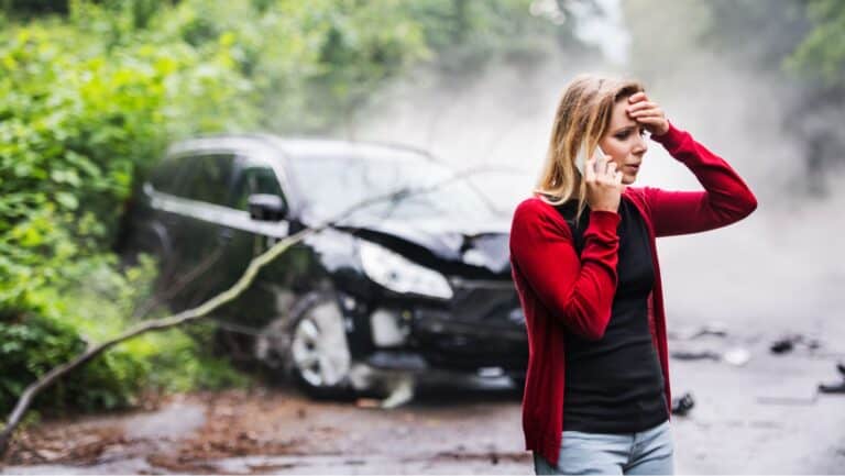 Car accident.