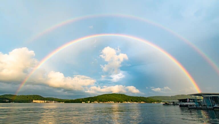 Double rainbow.
