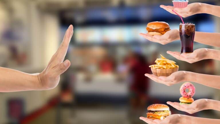 No fast food.