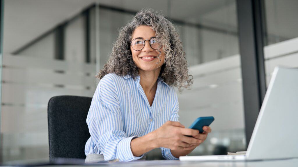 woman using phone. 
