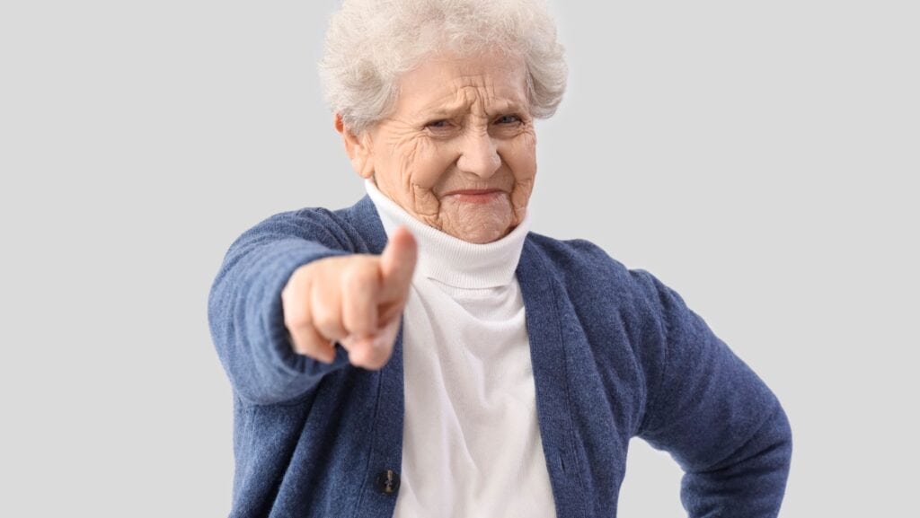 angry senior.