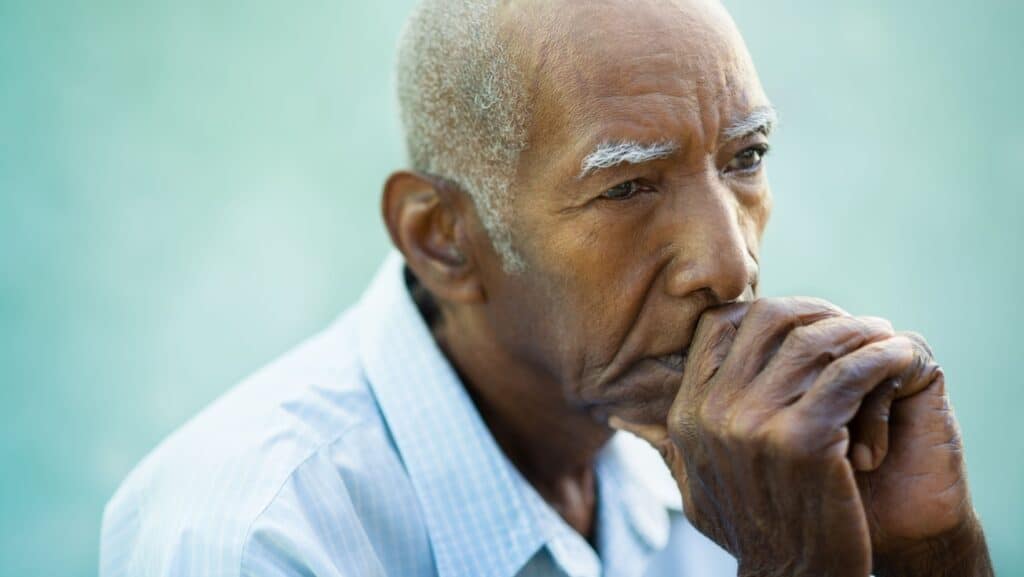 concerned senior.