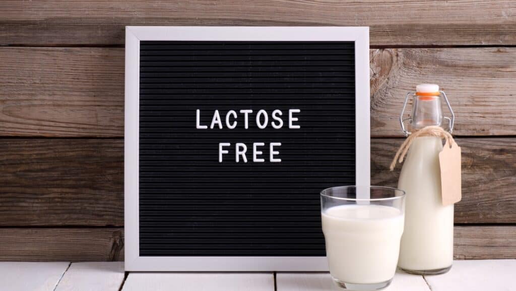 lactose free milk. 