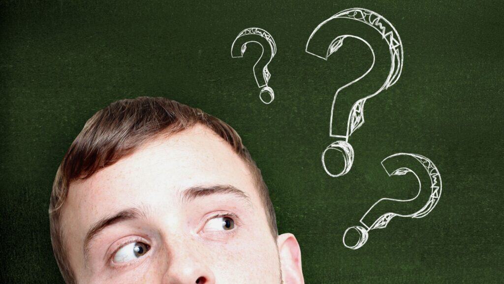 man wondering why?