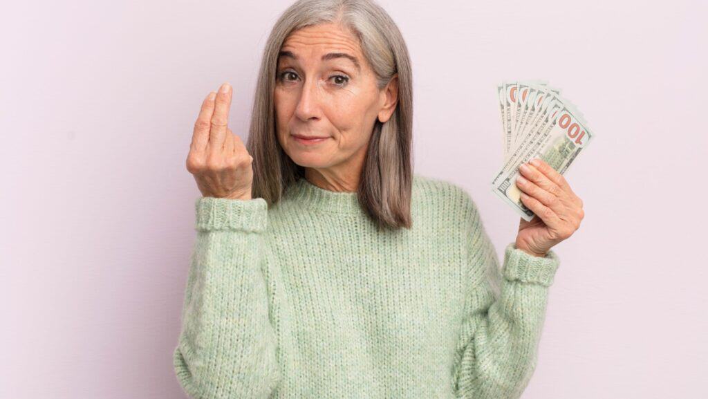 senior and money. costs.