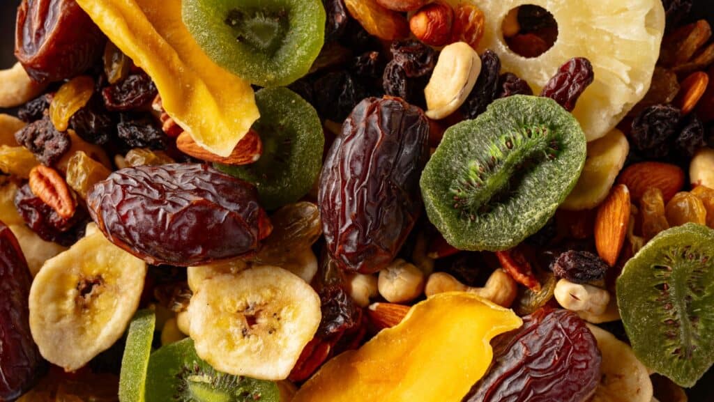 Dried fruit.