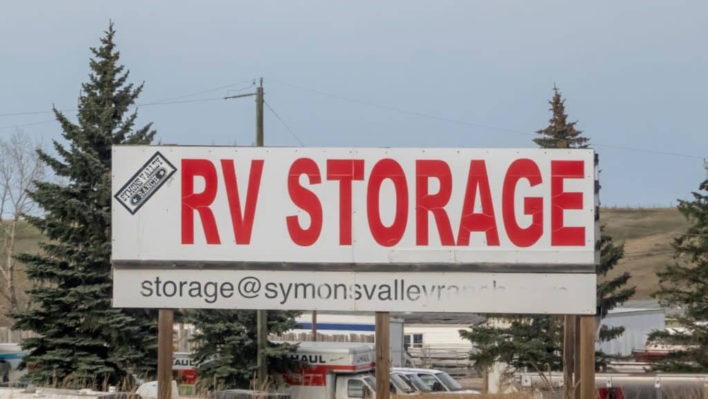 RV storage.