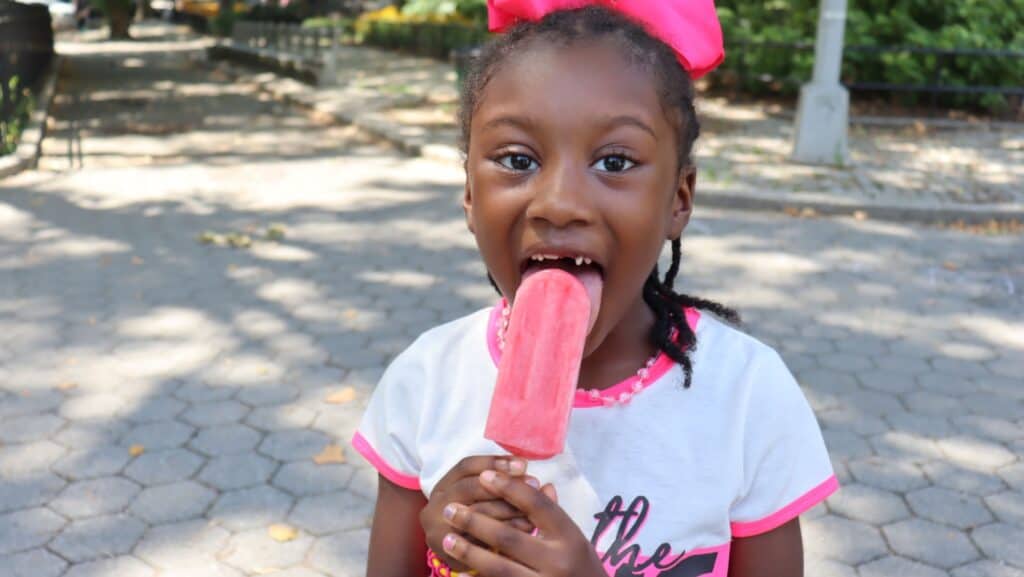 kid with popsicle.
