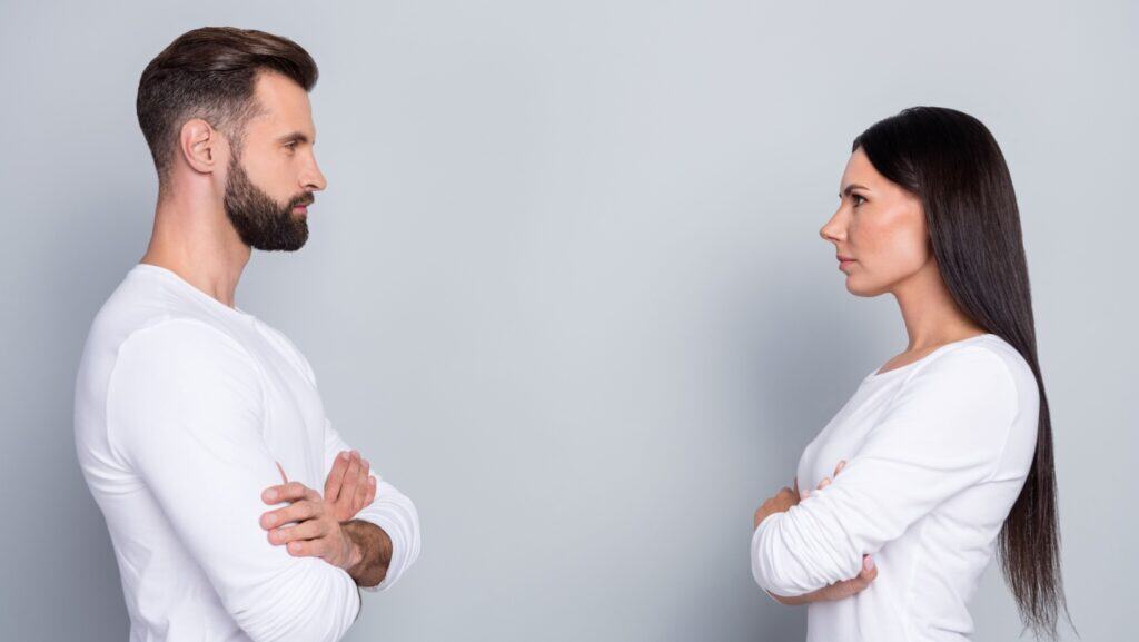 man vs woman.