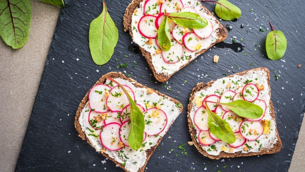 radish toast. 