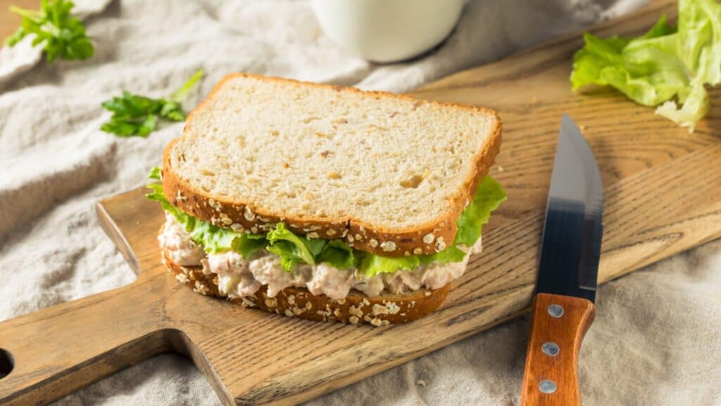 tuna salad sandwich. 