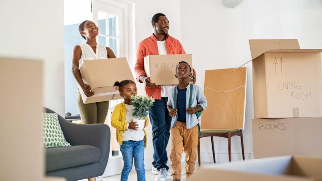 Family moving.
