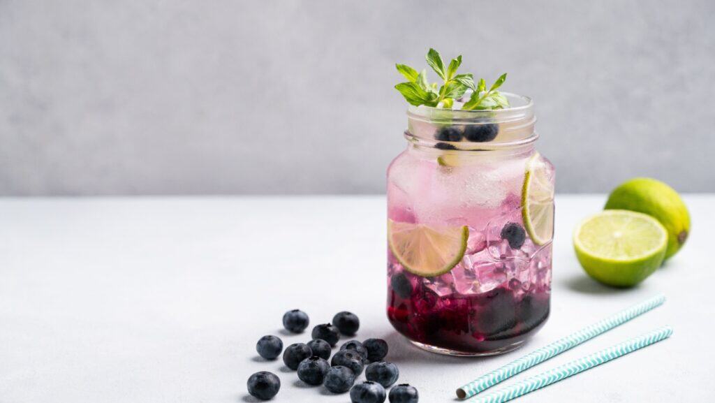 blueberry lime drink.