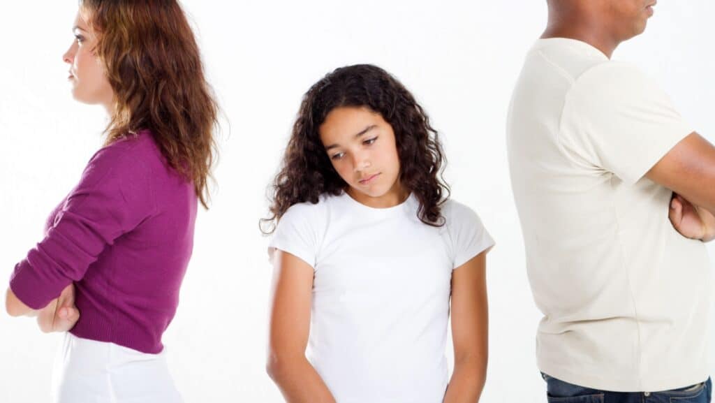 fighting parents.