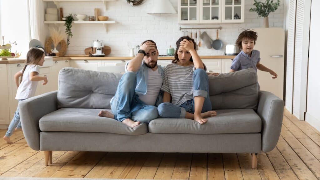 Active kids, tired parents.
