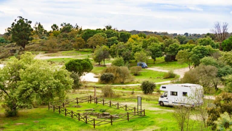 Class C RV camping.