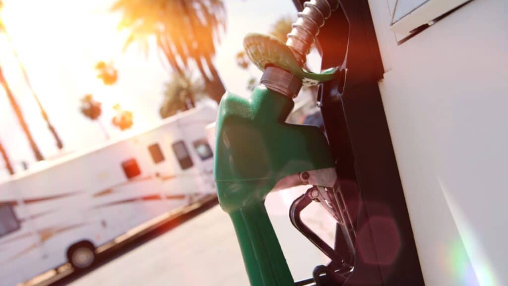 Fueling RV. 