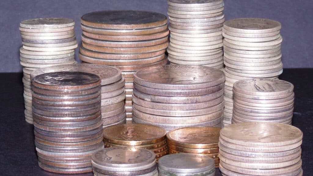 coins. 