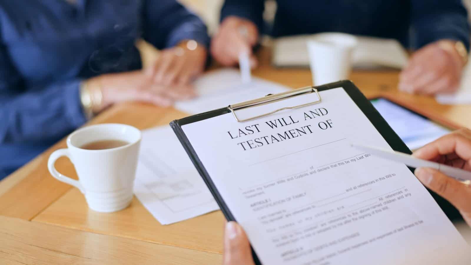 last will and testament.