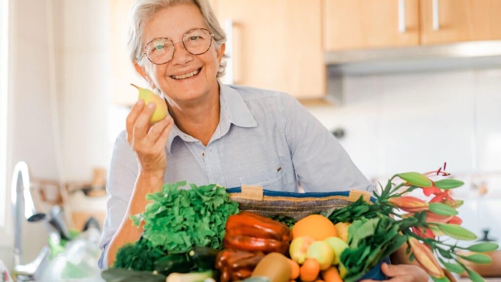 senior and food.