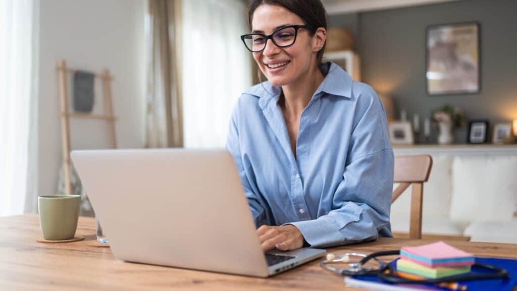 woman and computer laptop. 