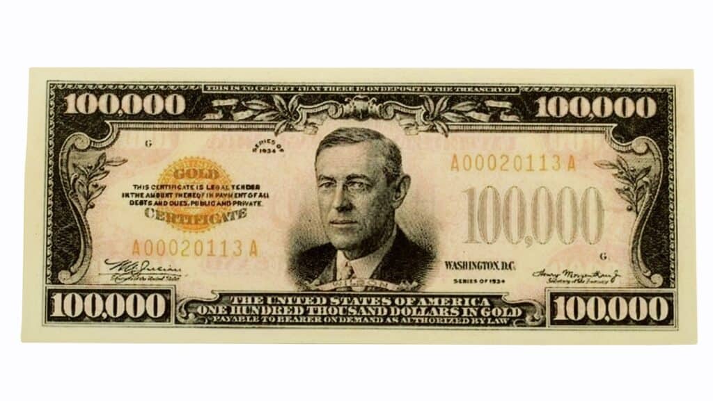 woodrow wilson. money. digitalreflections via Shutterstock.
