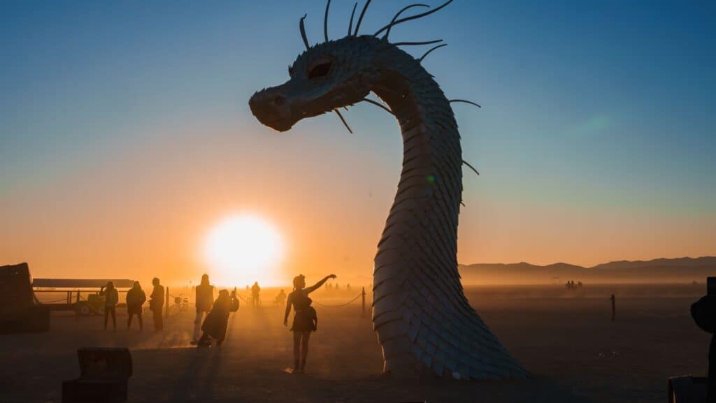 Burning man. 