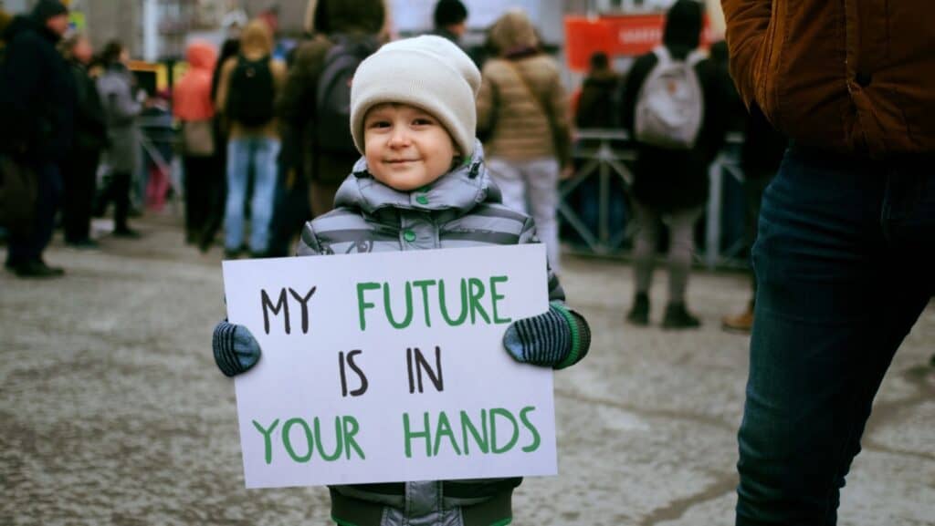 Child protester.