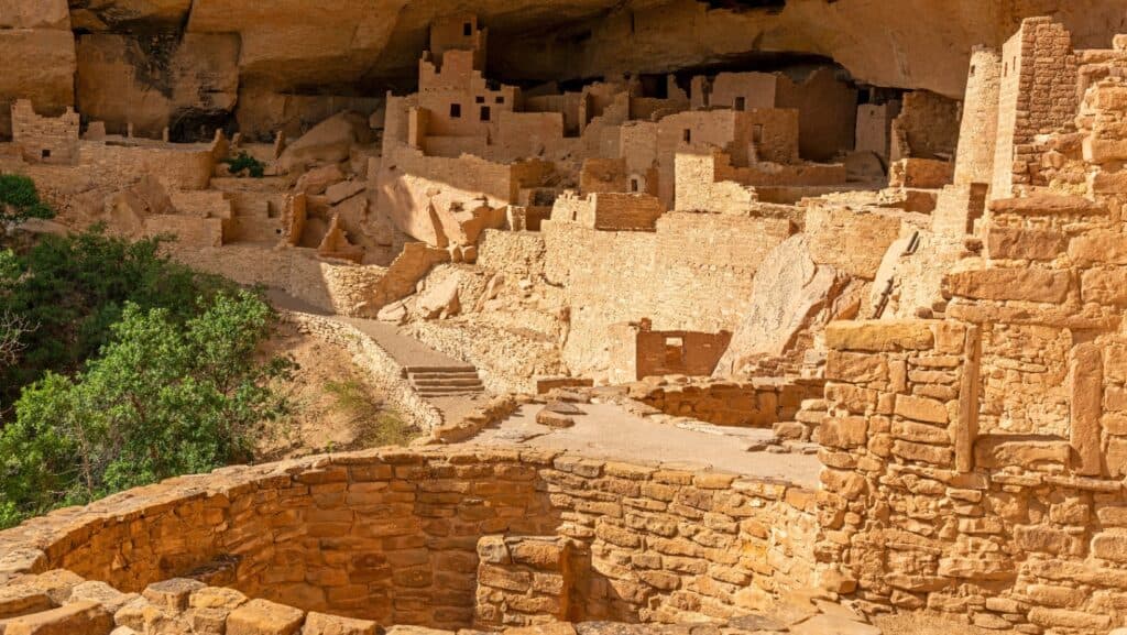 Pueblo dwellings.