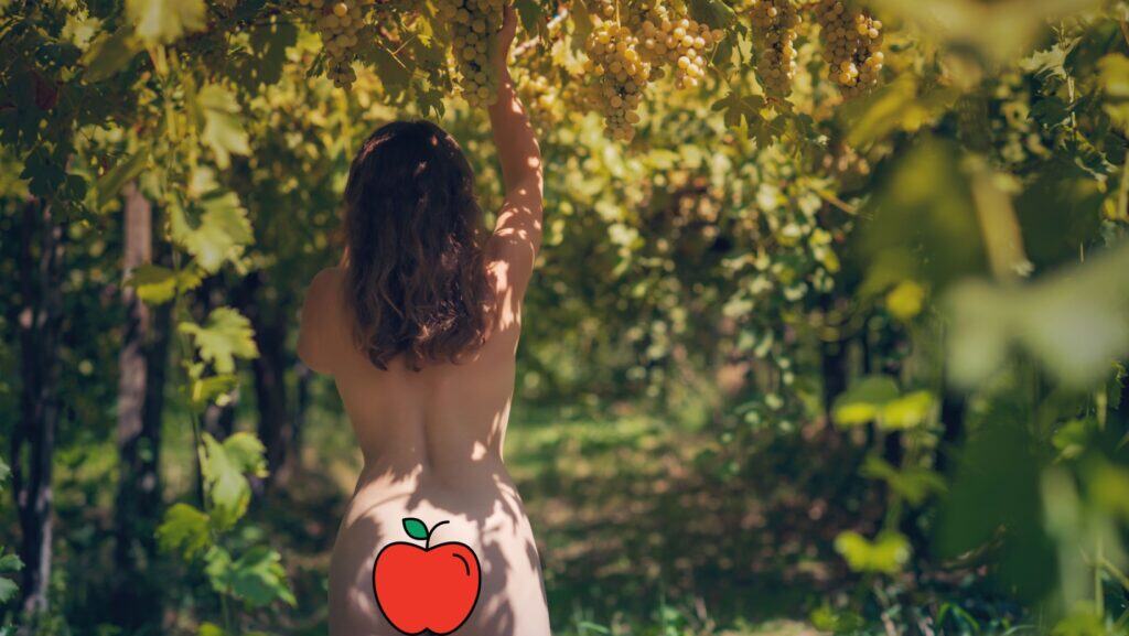naked gardening. 