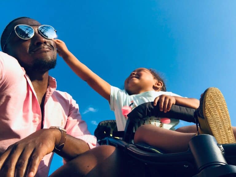 dad and child.