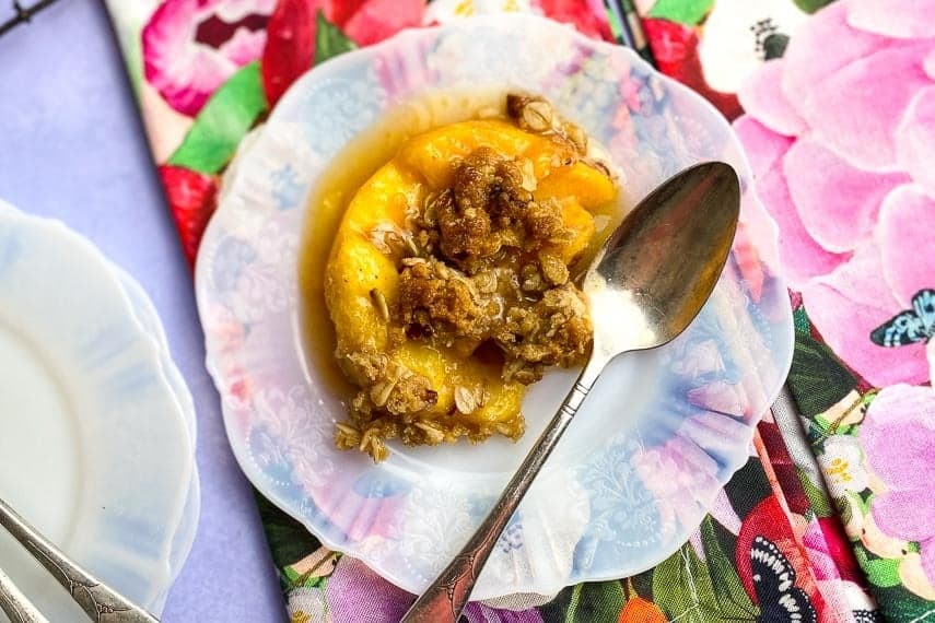 Peach crisp.