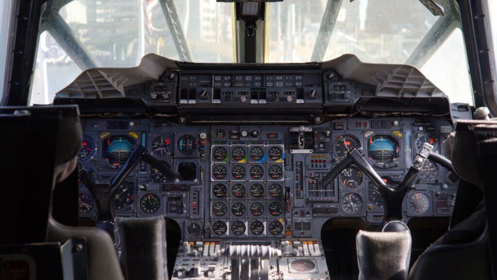 Concorde cockpit.