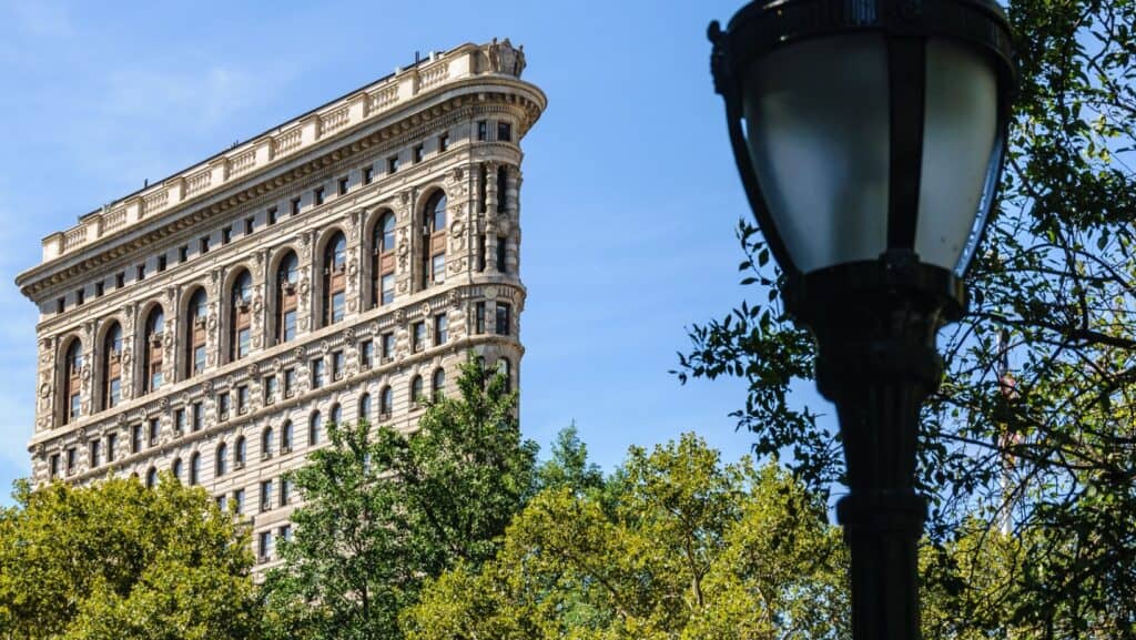 Flat iron building.