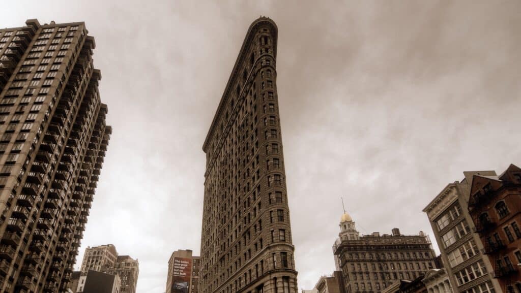 Flat iron building.