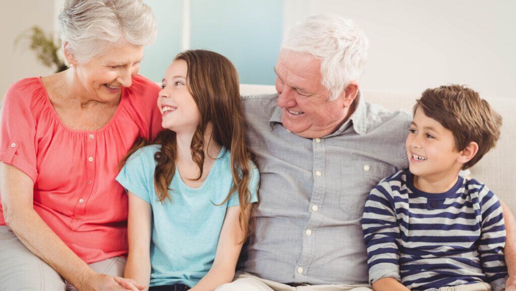 Grandparents and kids.