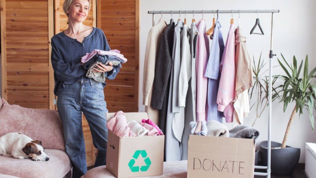 decluttering. Donate.