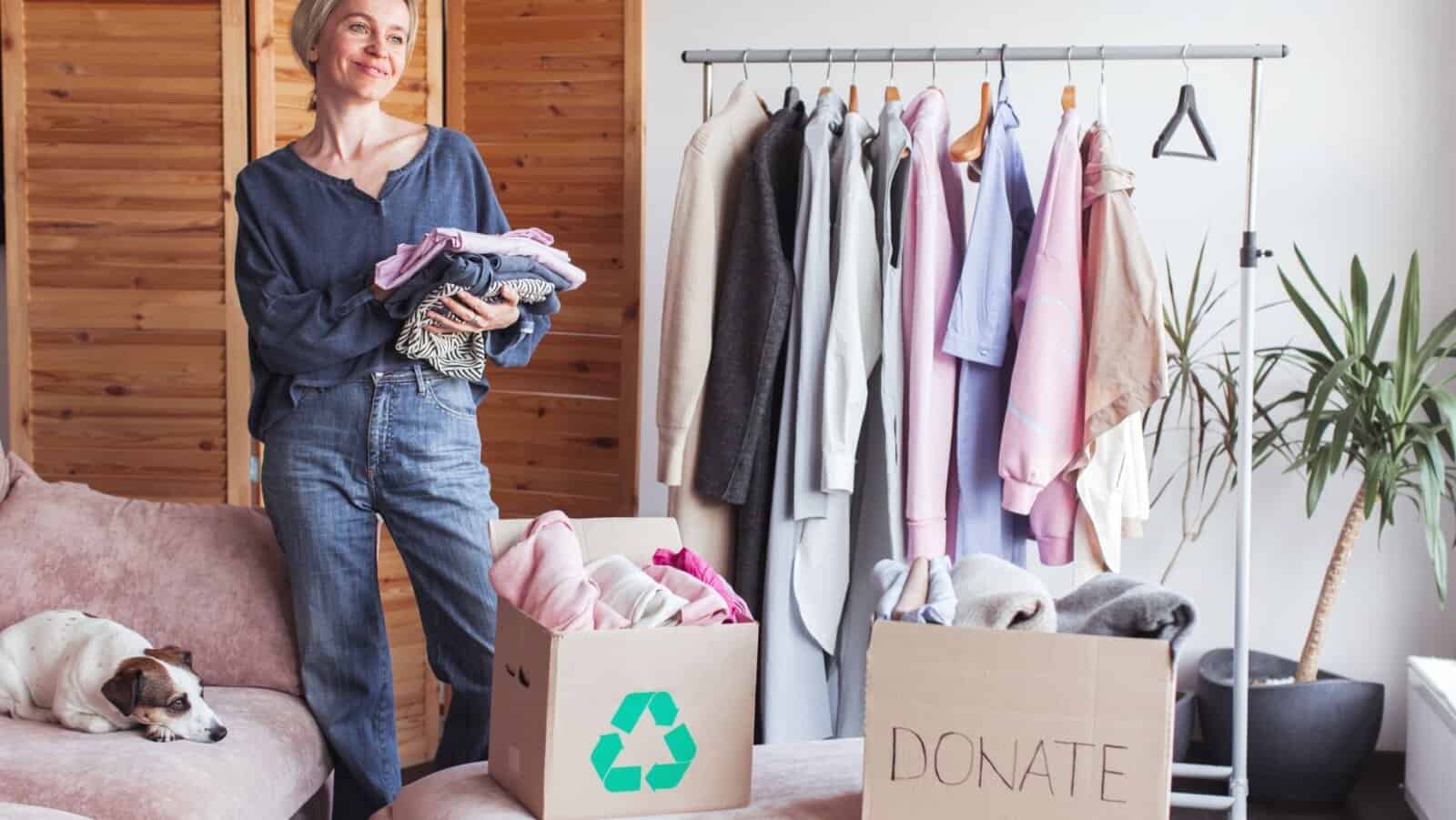 decluttering. Donate.