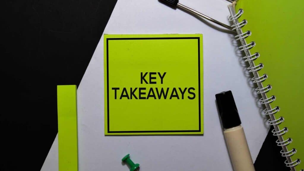 key takeaways