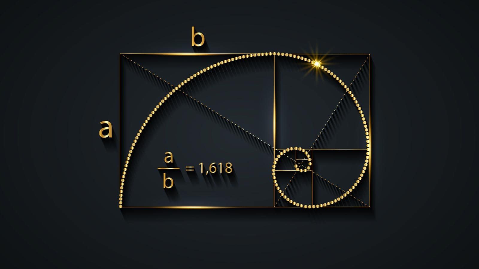 fibonacci spiral. 