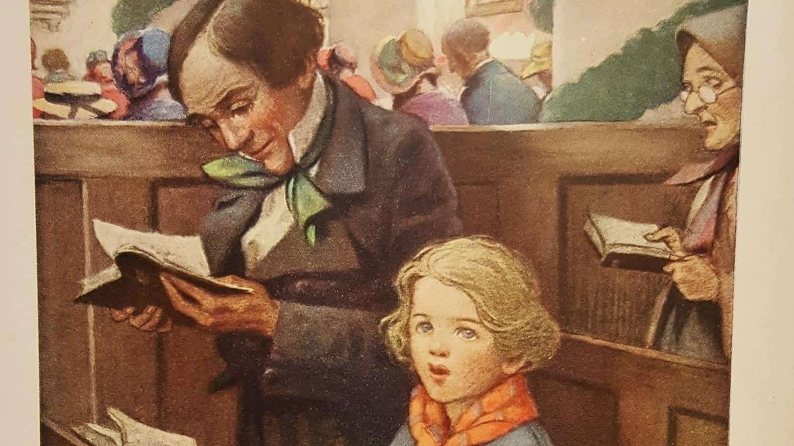 Boys_and_Girls_of_Bookland_Bob_Cratchit_and_Tiny_Tim. Public Domain.