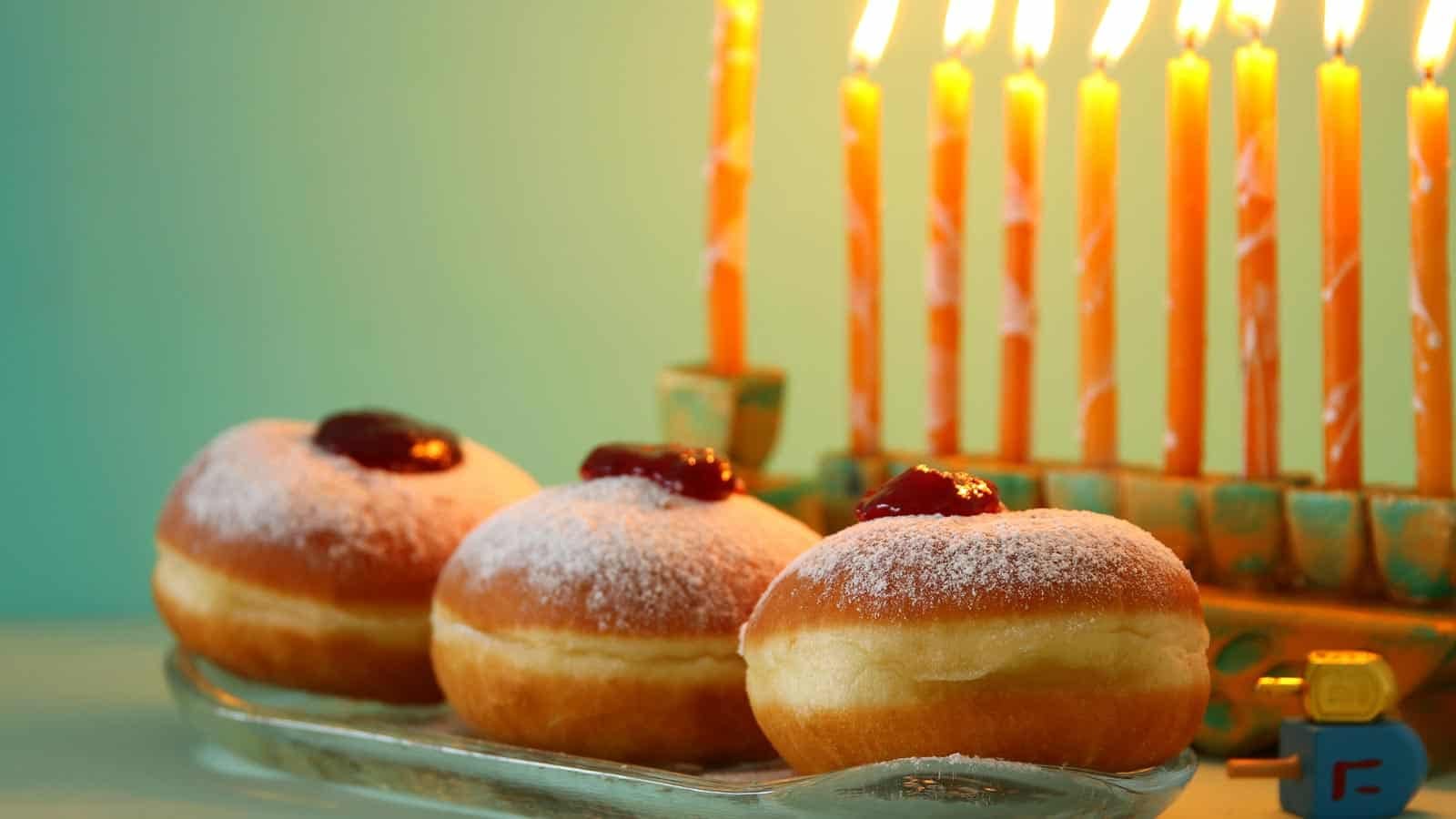 Donuts for Hanukkah. tomertu via 123rf.