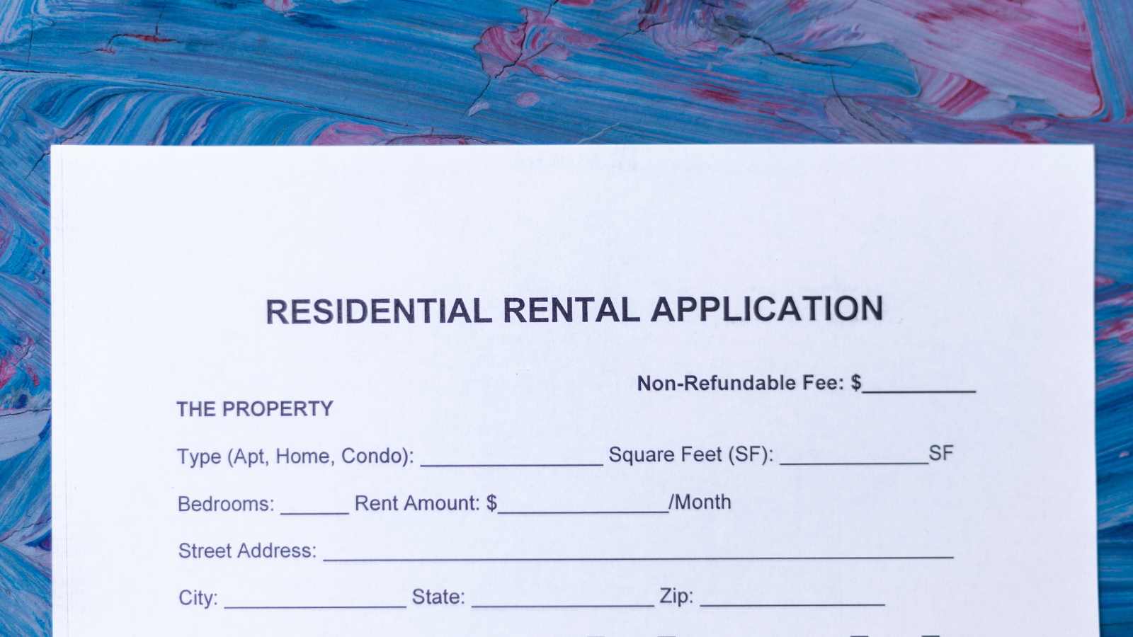 rental application