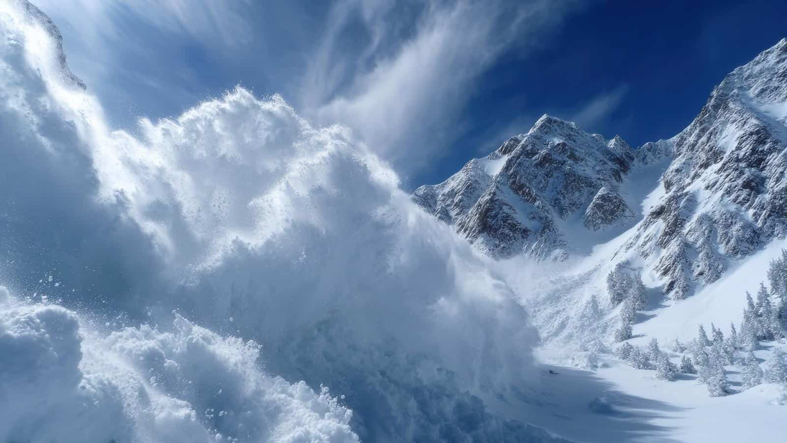 active avalanche. yourapechkin via 123rf.