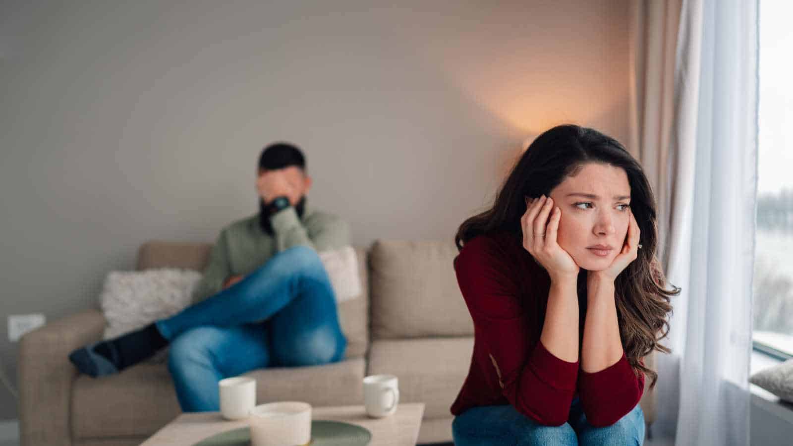 Emotional distance in a relationship