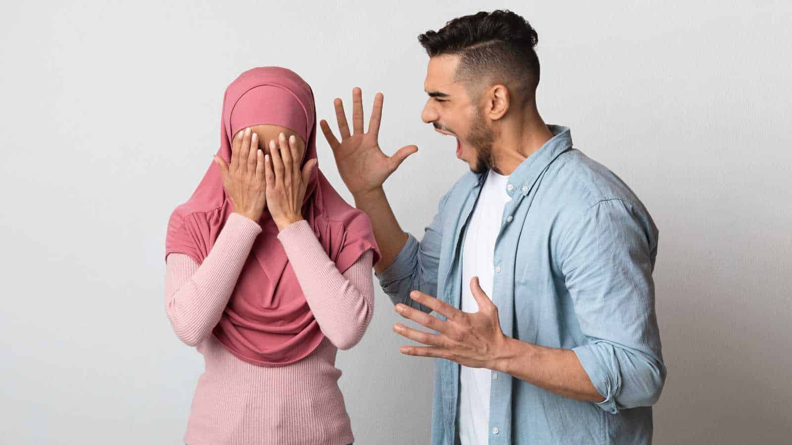 Man Yelling at Woman