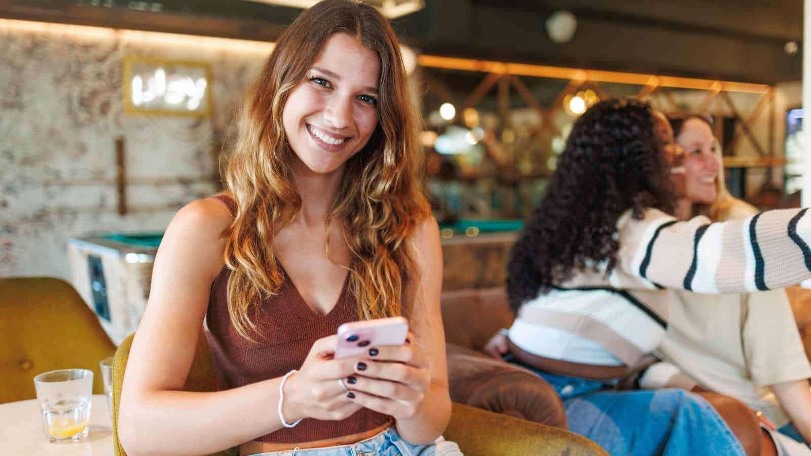 Young Woman Enjoying Herself Outdoors