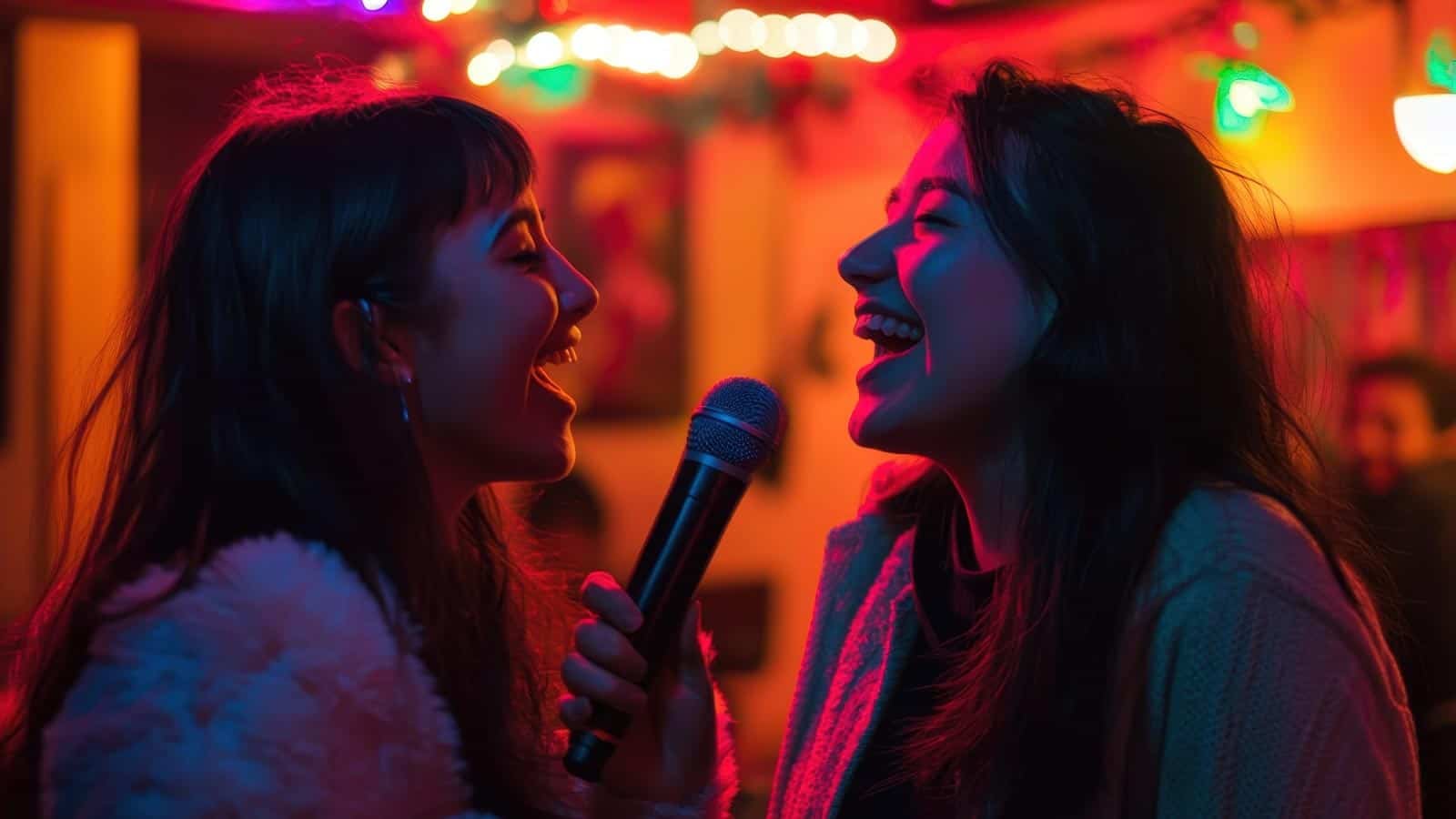 2 women singing. yourapechkin via 123rf