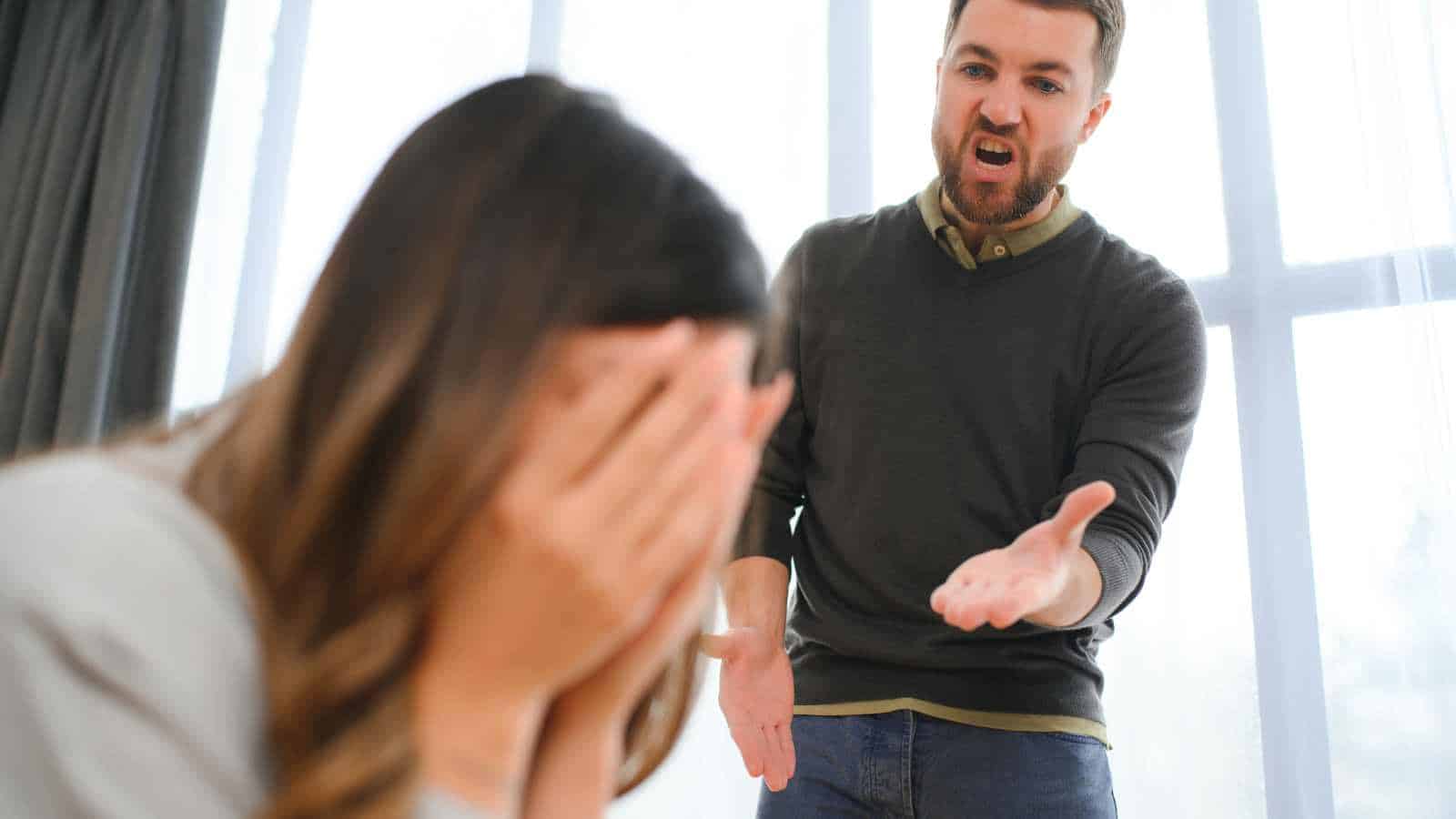 Man complaining to wife