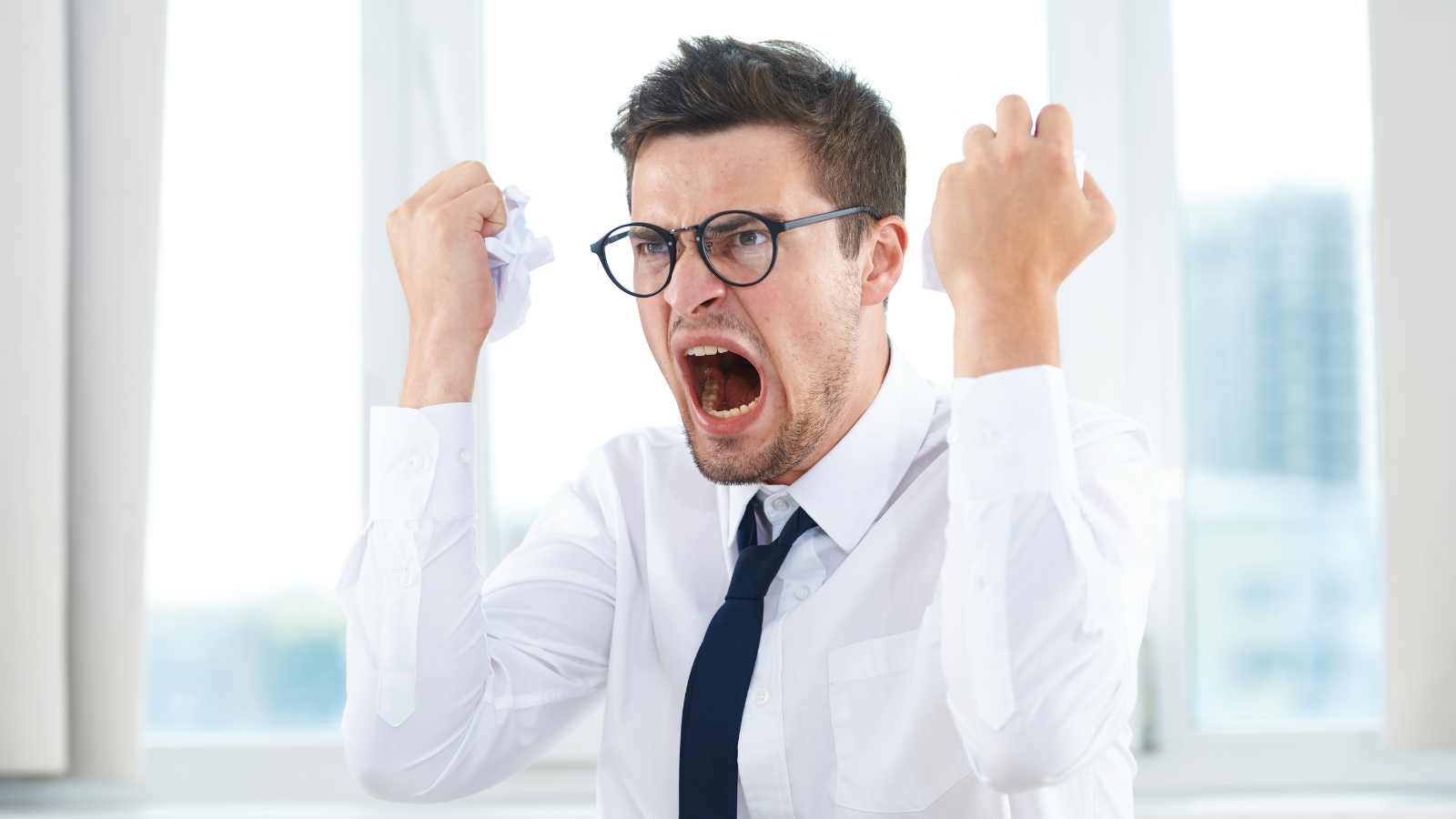 An angry man